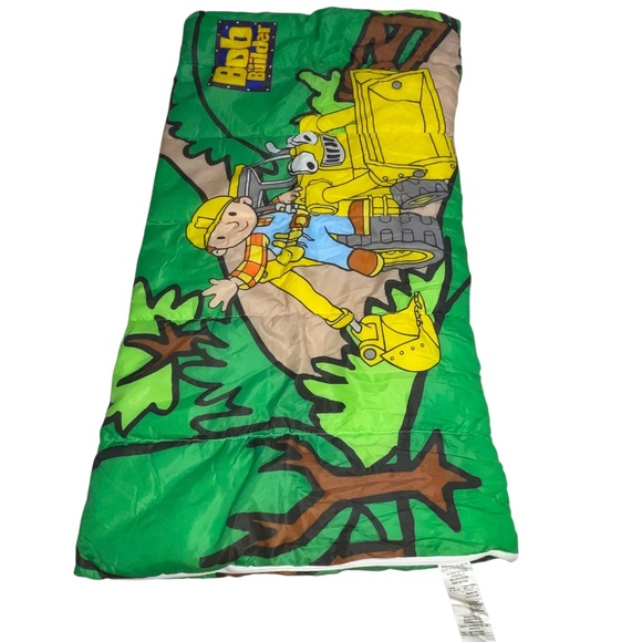 Vintage Kids Sleeping Bag "BOB THE BUILDER" 2002 60”x30” New Old Stock Boys Girl - Picture 3 of 12